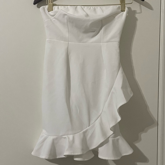 Hello Molly Touch Of Grace White Strapless Dress Size 4 - Picture 8 of 12